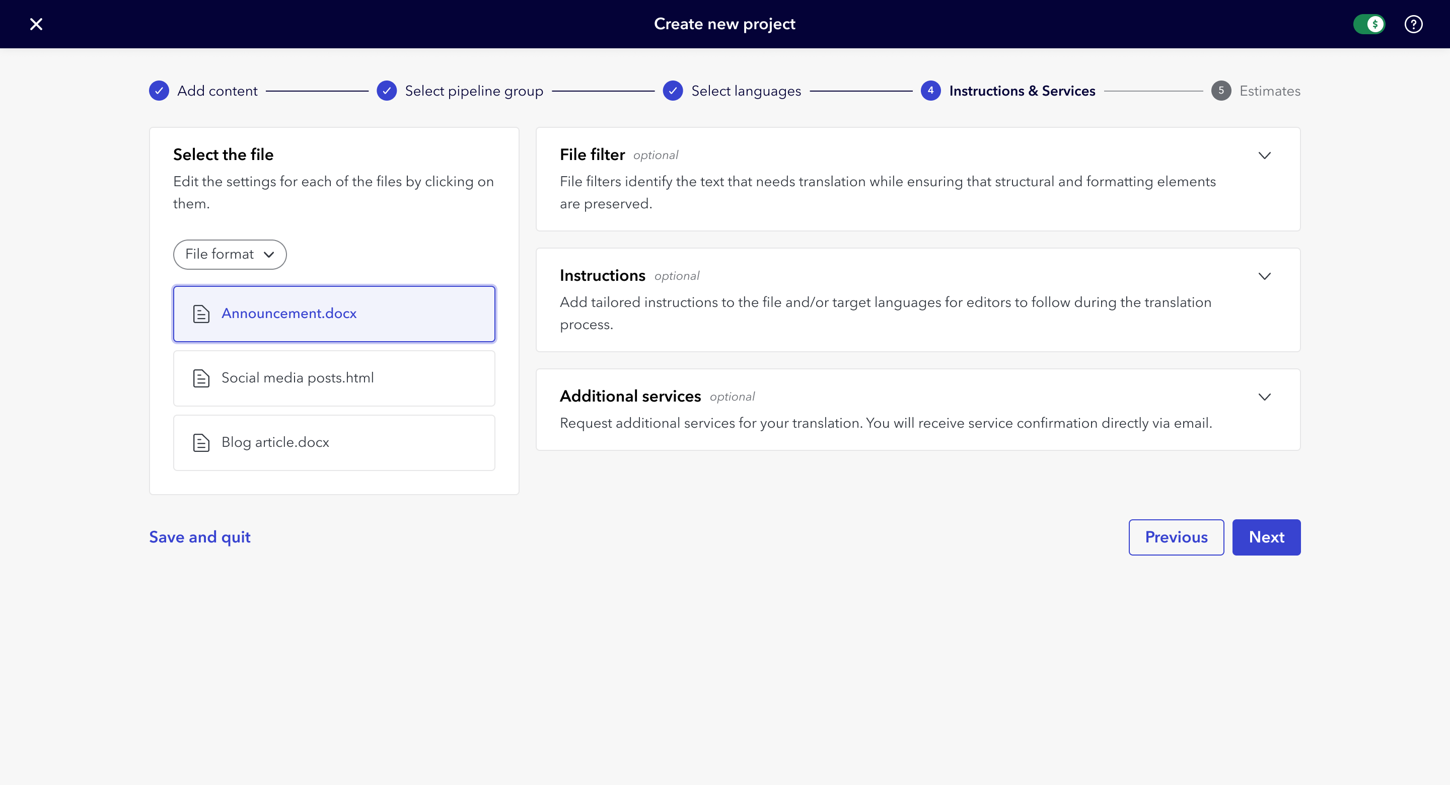 Screenshot of a digital product
