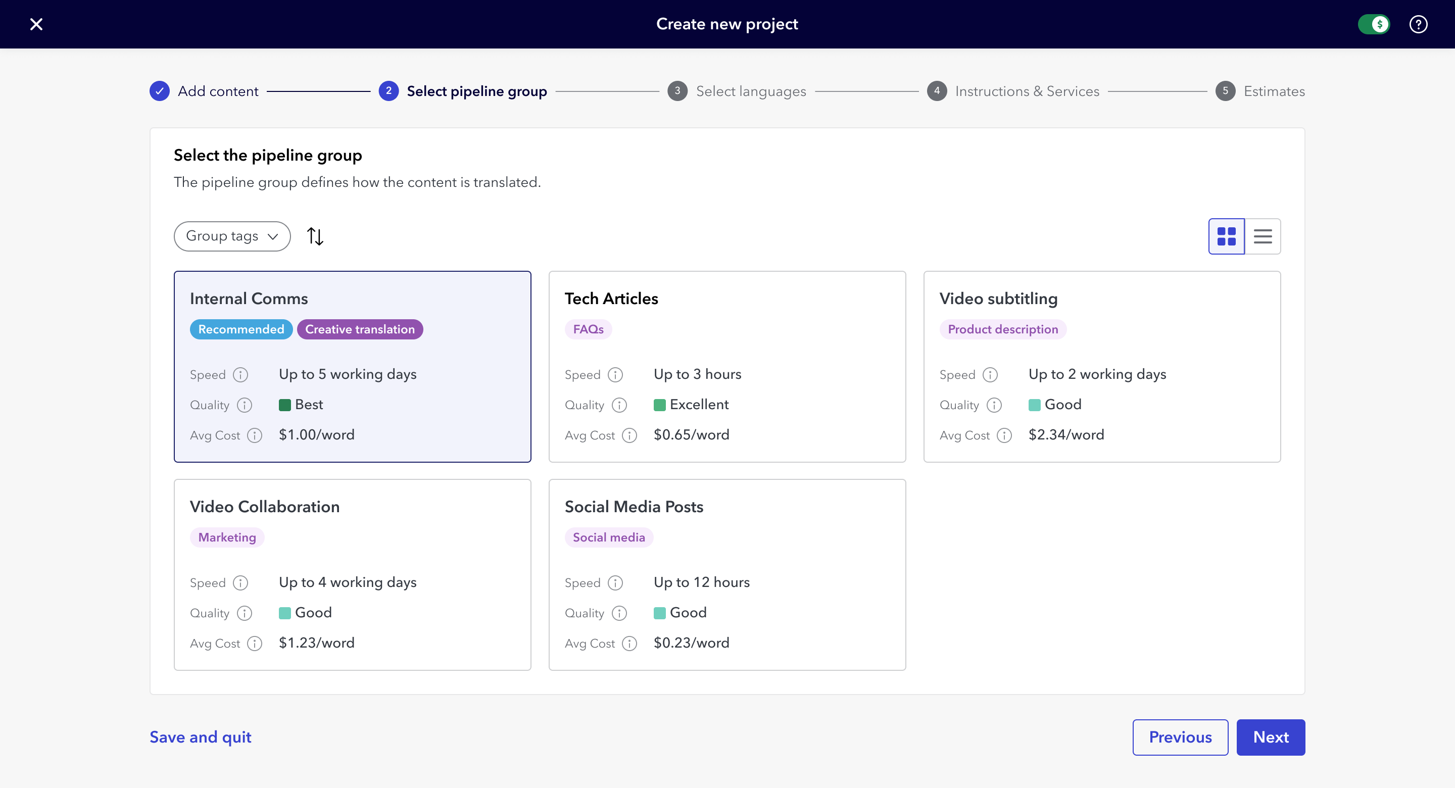 Screenshot of a digital product
