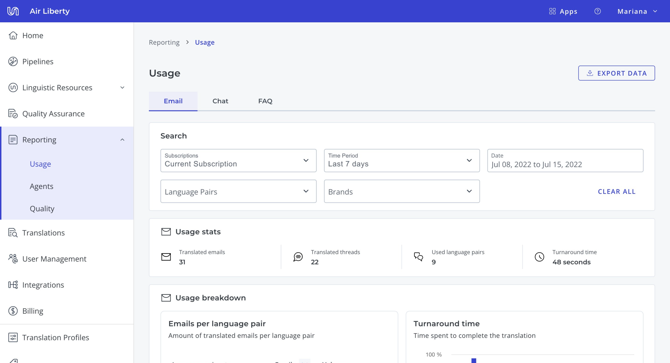 Screenshot of a digital product